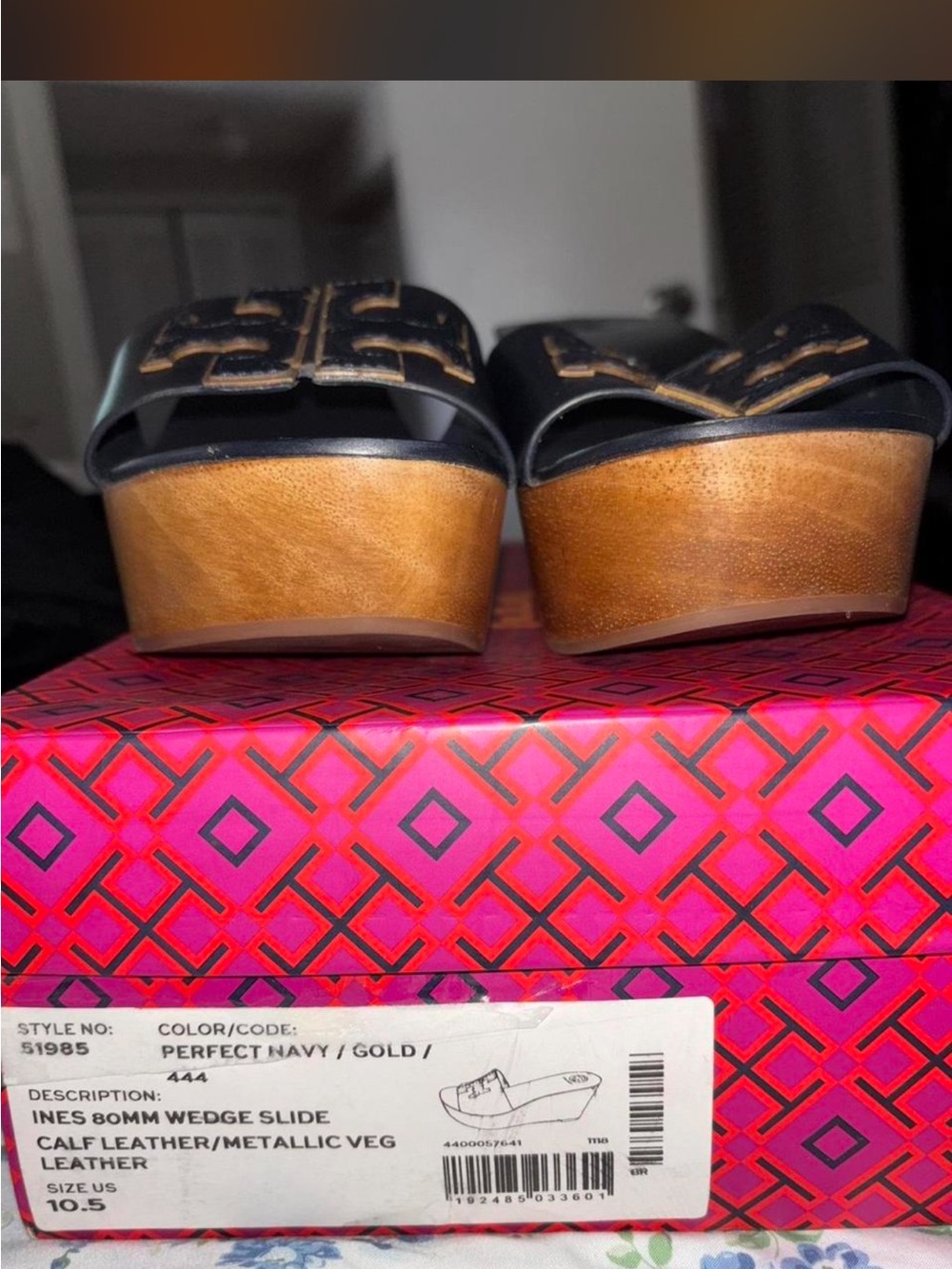 Tory Burch Leather Wedge